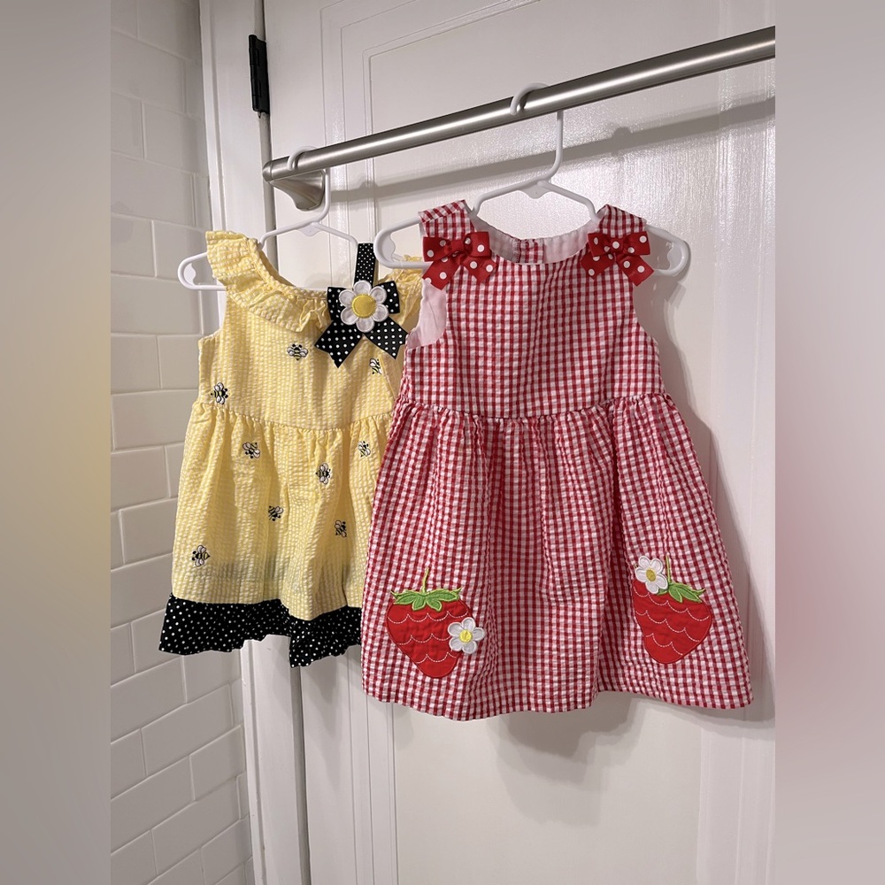 Set of Seersucker Summer Dresses 2T